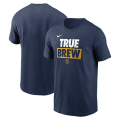 Navy Milwaukee Brewers Nike Rally Rule T-Shirt