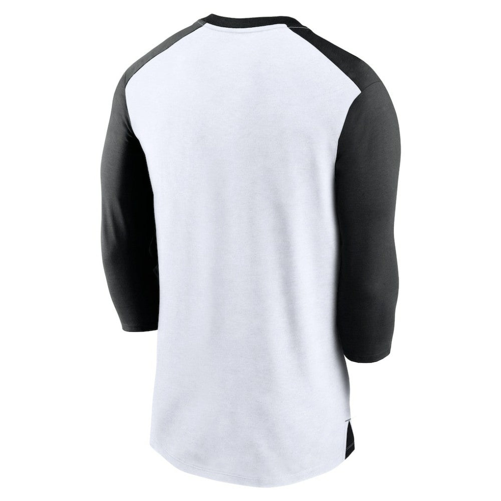 White/Black San Francisco Giants Nike Rewind 3/4-Sleeve T-Shirt
