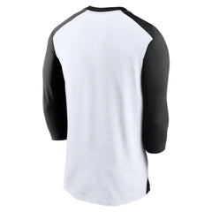 White/Black San Francisco Giants Nike Rewind 3/4-Sleeve T-Shirt