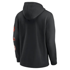 Black Baltimore Orioles Nike Rewind Lefty Pullover Hoodie