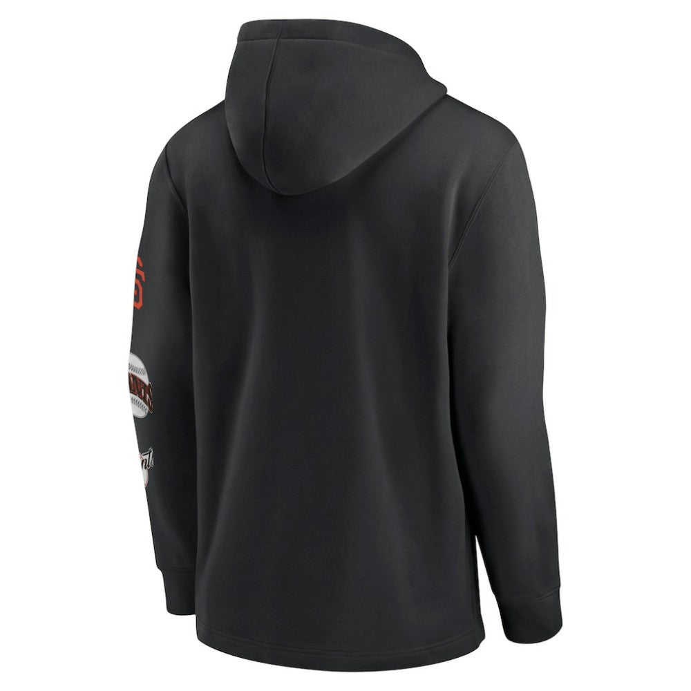 Black San Francisco Giants Nike Rewind Lefty Pullover Hoodie