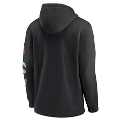 Black San Francisco Giants Nike Rewind Lefty Pullover Hoodie