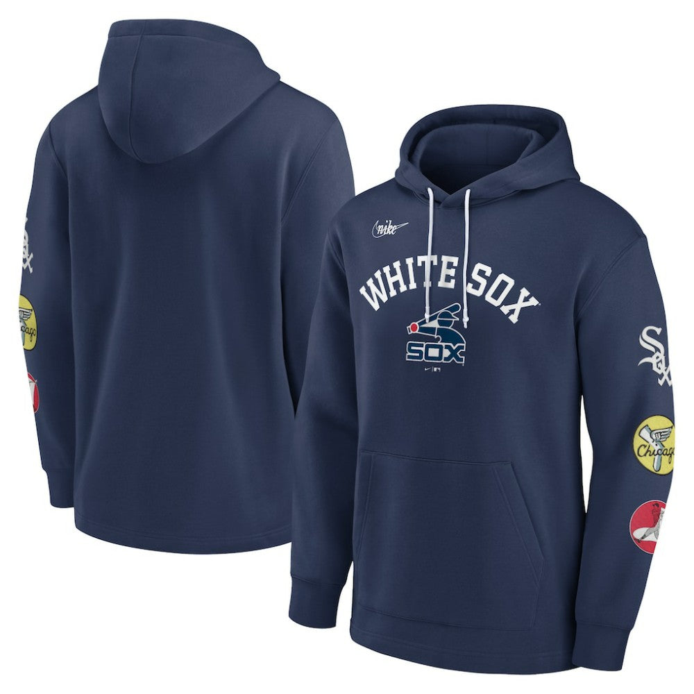Navy Chicago White Sox Nike Rewind Lefty Pullover Hoodie