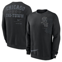 Black Chicago White Sox Nike Statement Ball Game Fleece Pullover Sweatshirt