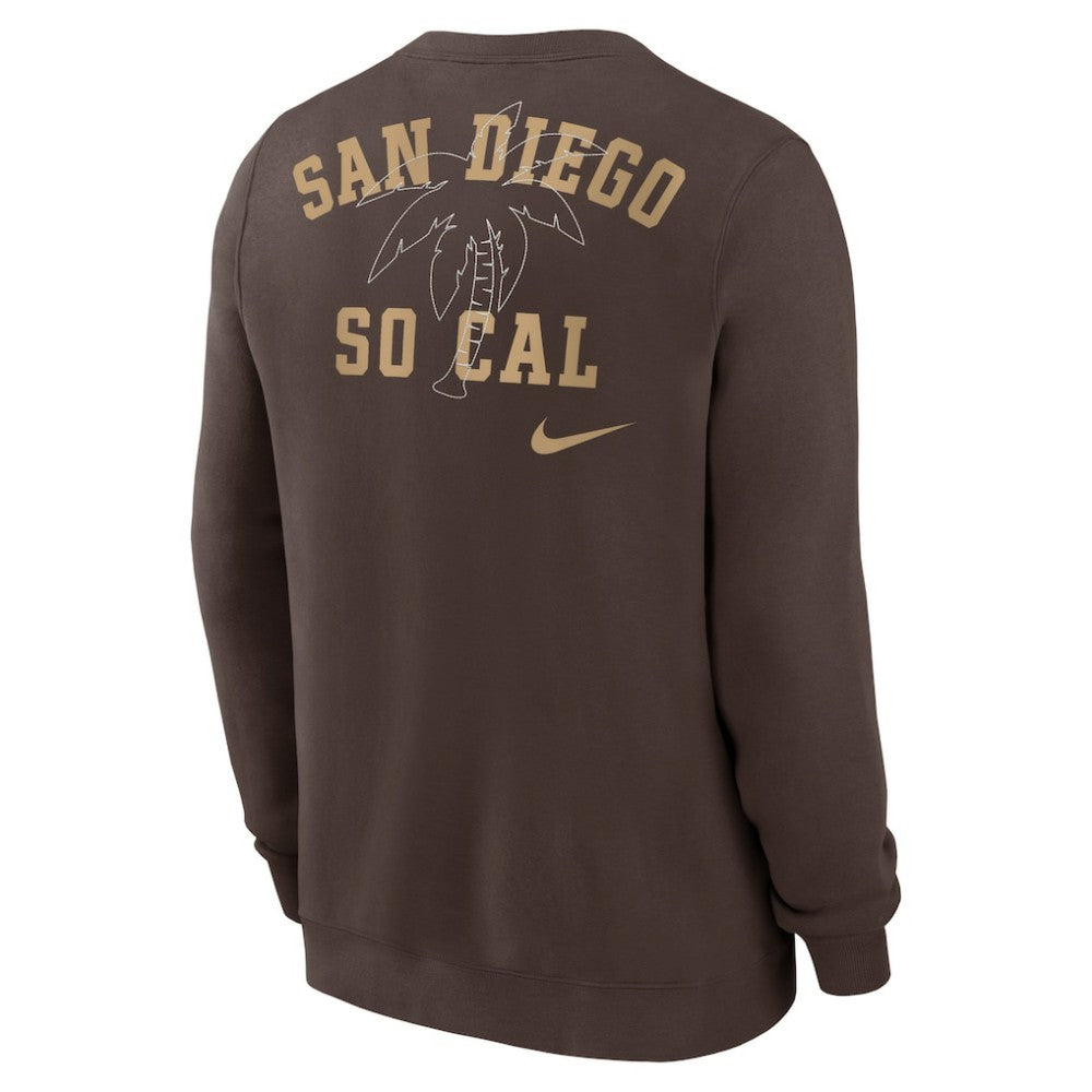 Brown San Diego Padres Nike Statement Ball Game Fleece Pullover Sweatshirt
