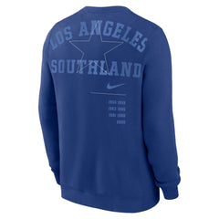 Royal Los Angeles Dodgers Nike Statement Ball Game Fleece Pullover Sweatshirt