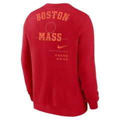 Red Boston Red Sox Nike Statement Ball Game Fleece Pullover Sweatshirt