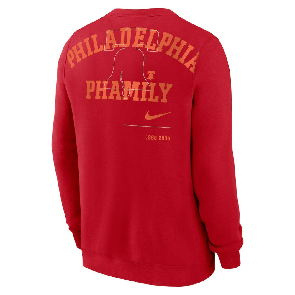Red Philadelphia Phillies Nike Statement Ball Game Fleece Pullover Sweatshirt