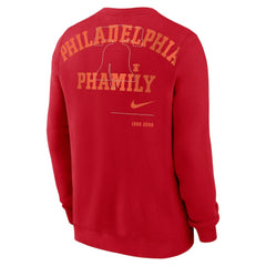 Red Philadelphia Phillies Nike Statement Ball Game Fleece Pullover Sweatshirt