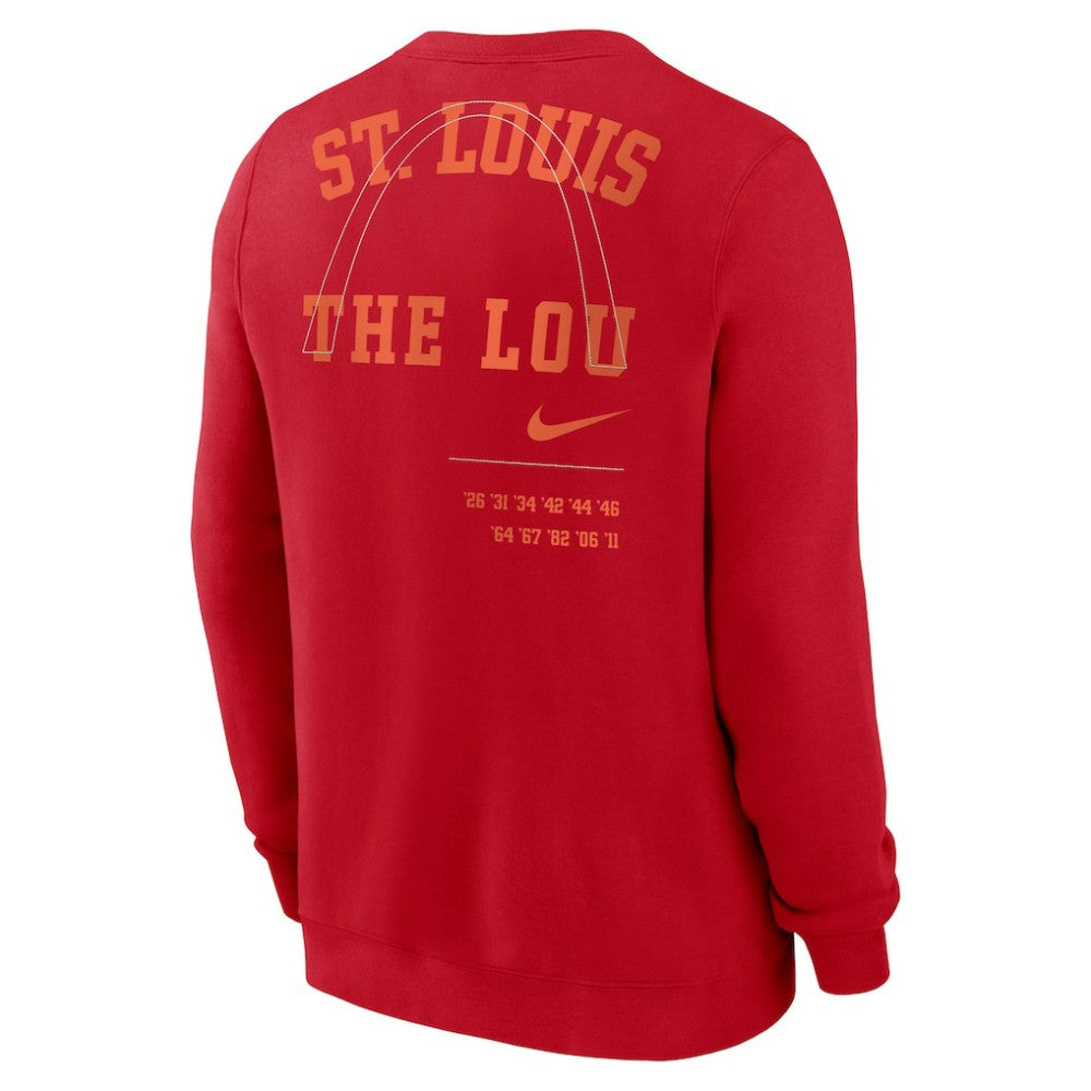 Red St. Louis Cardinals Nike Statement Ball Game Fleece Pullover Sweatshirt