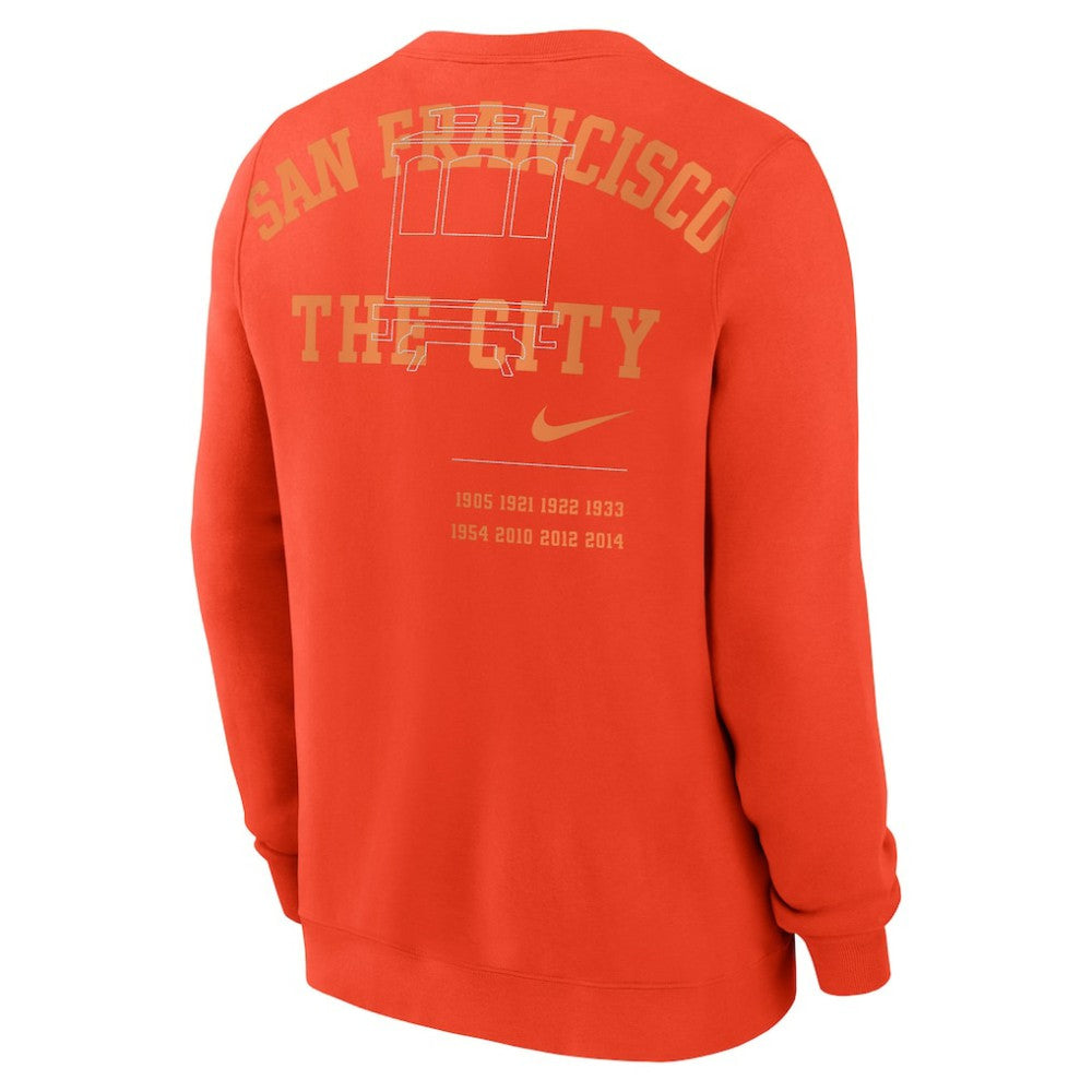 Orange San Francisco Giants Nike Statement Ball Game Fleece Pullover Sweatshirt