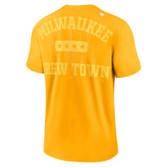 Gold Milwaukee Brewers Nike Statement Game Over T-Shirt