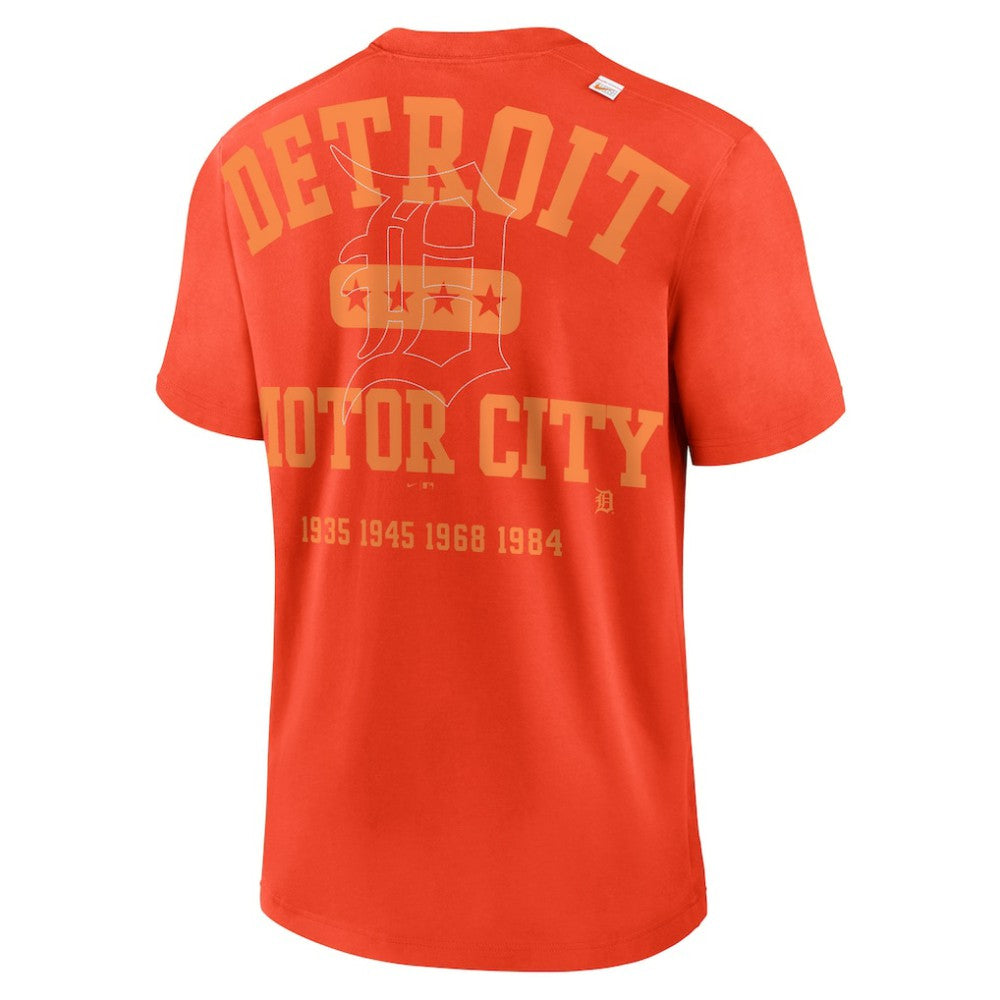 Orange Detroit Tigers Nike Statement Game Over T-Shirt