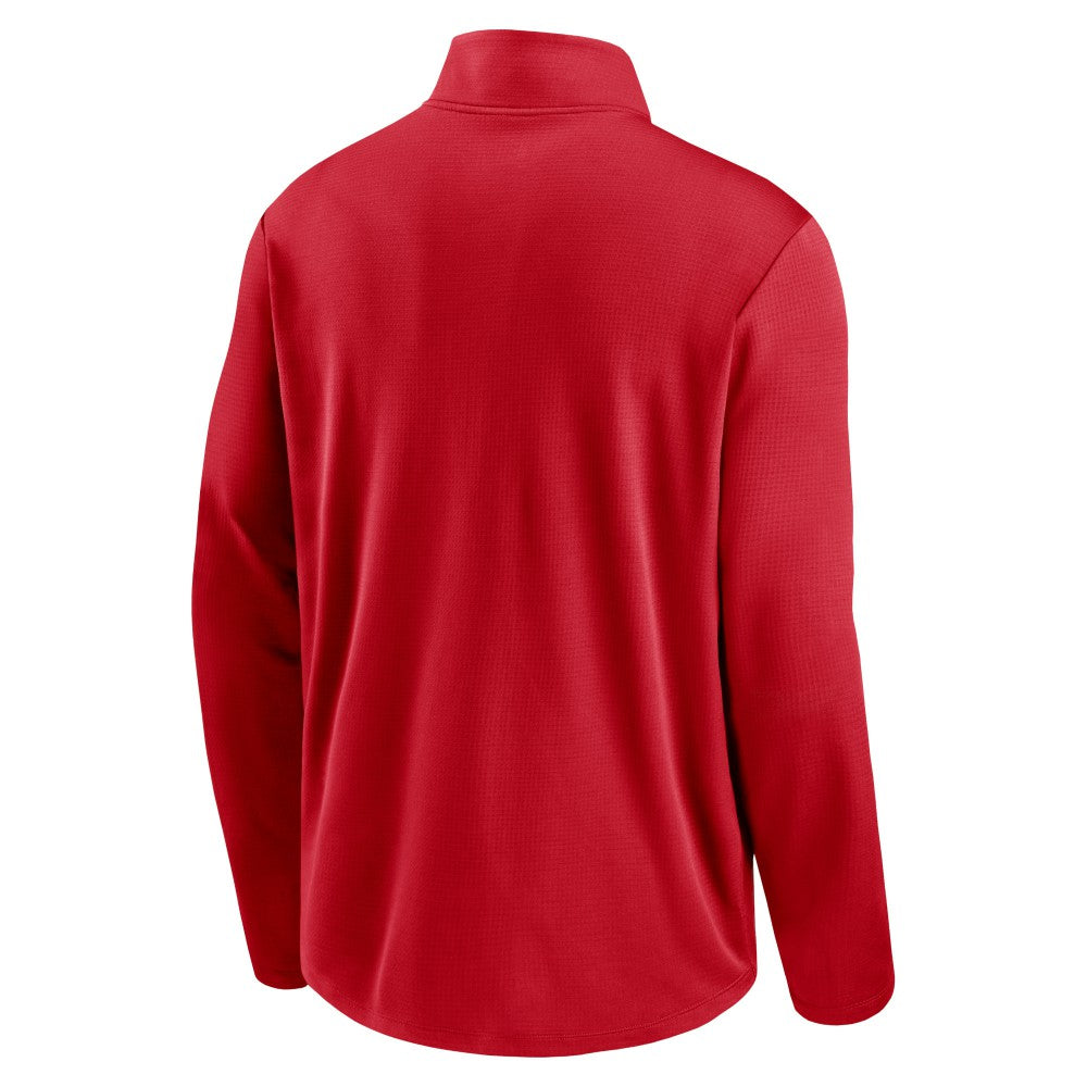 Red Los Angeles Angels Nike Agility Pacer Lightweight Performance Half-Zip Top