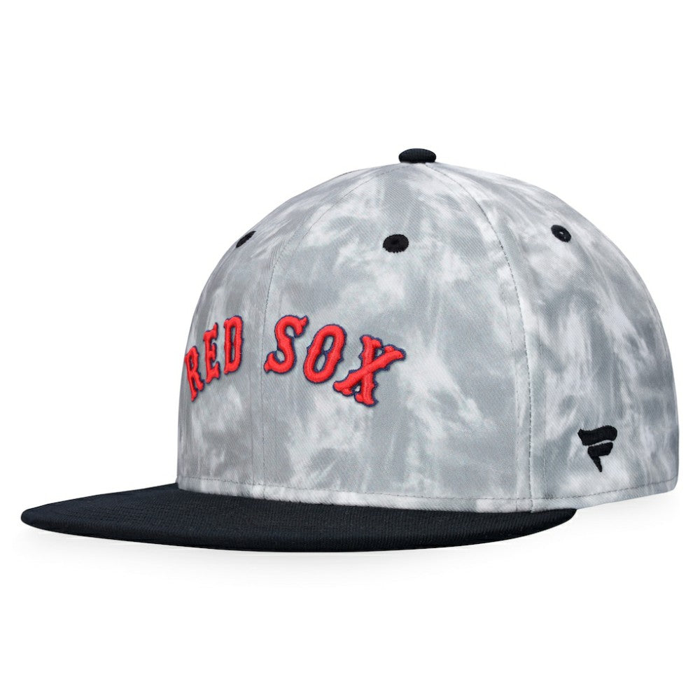 Black/White Boston Red Sox Fanatics Smoke Dye Fitted Hat