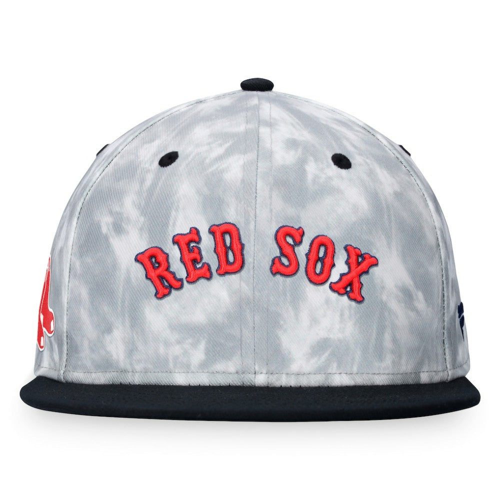 Black/White Boston Red Sox Fanatics Smoke Dye Fitted Hat