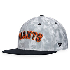 Black/White San Francisco Giants Fanatics Smoke Dye Fitted Hat