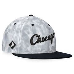 Black/White Chicago White Sox Fanatics Smoke Dye Fitted Hat