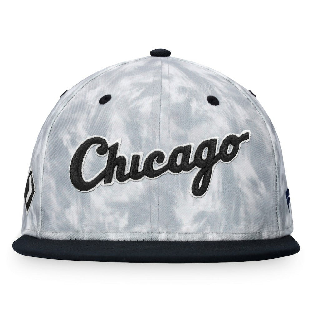 Black/White Chicago White Sox Fanatics Smoke Dye Fitted Hat