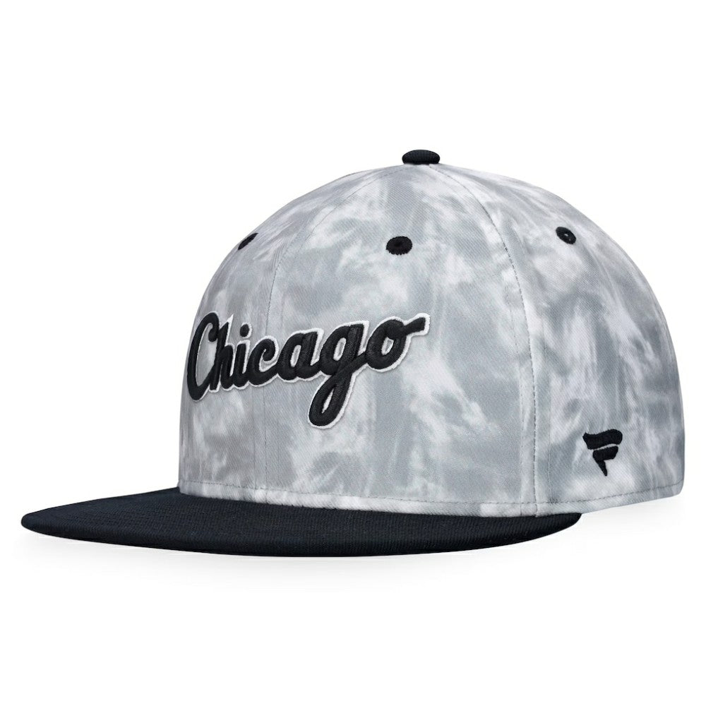 Black/White Chicago White Sox Fanatics Smoke Dye Fitted Hat