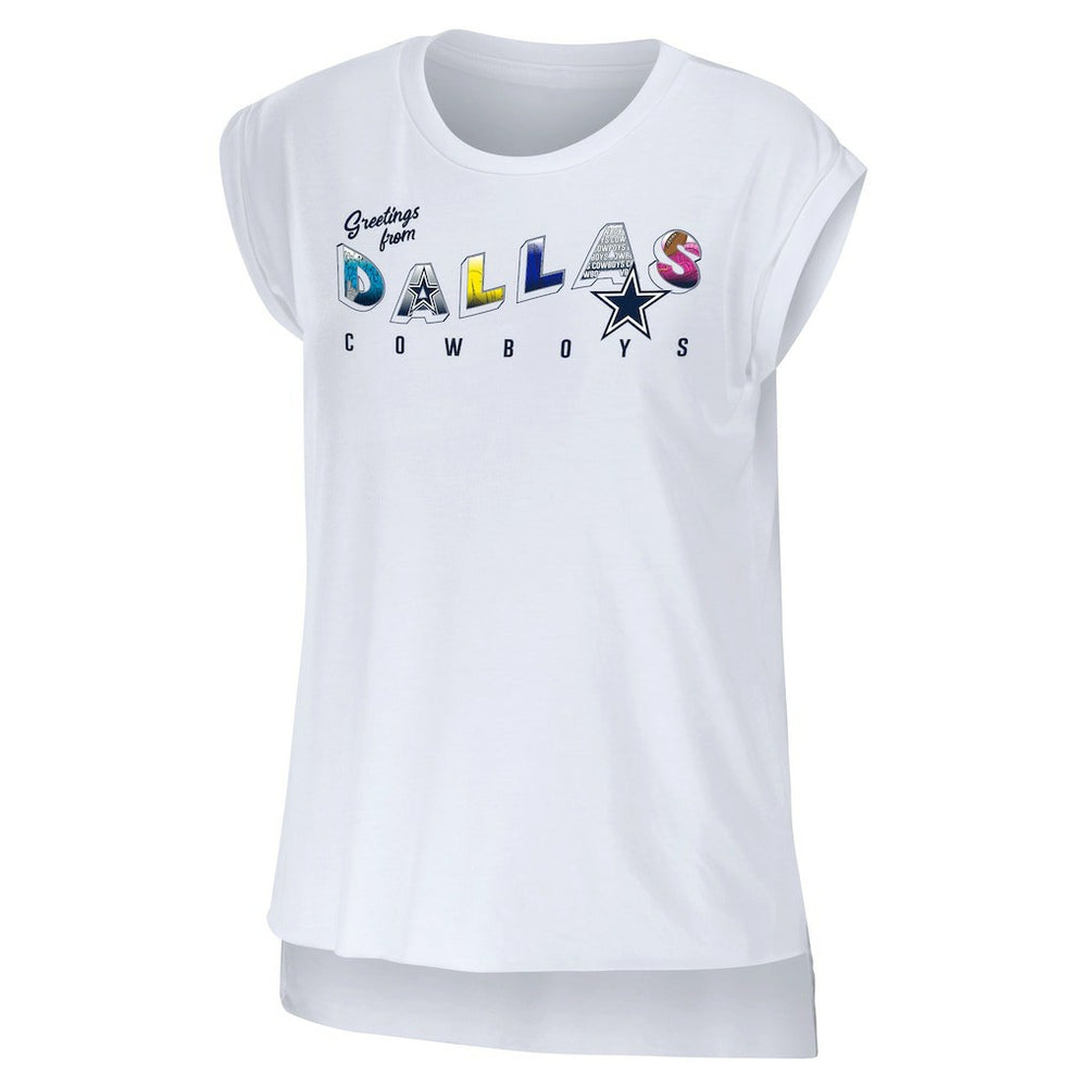 WEAR by Erin Andrews Women's Greetings From Muscle T-Shirt - Dallas Cowboys T-shirts