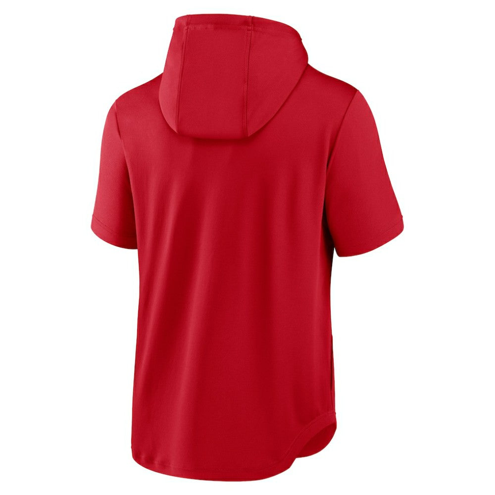 Red St. Louis Cardinals Nike Springer Short Sleeve Team Pullover Hoodie