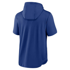 Royal Chicago Cubs Nike Springer Short Sleeve Team Pullover Hoodie