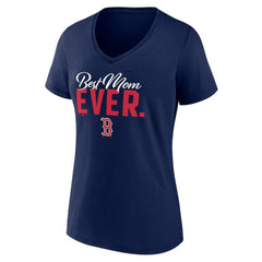 Navy Boston Red Sox Fanatics Women's Mother's Day V-Neck T-Shirt