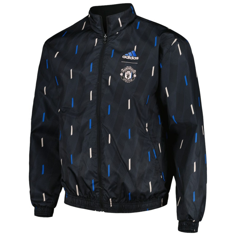 Manchester United 2022/23 On-Field Team Logo Anthem Reversible Full-Zip Jacket