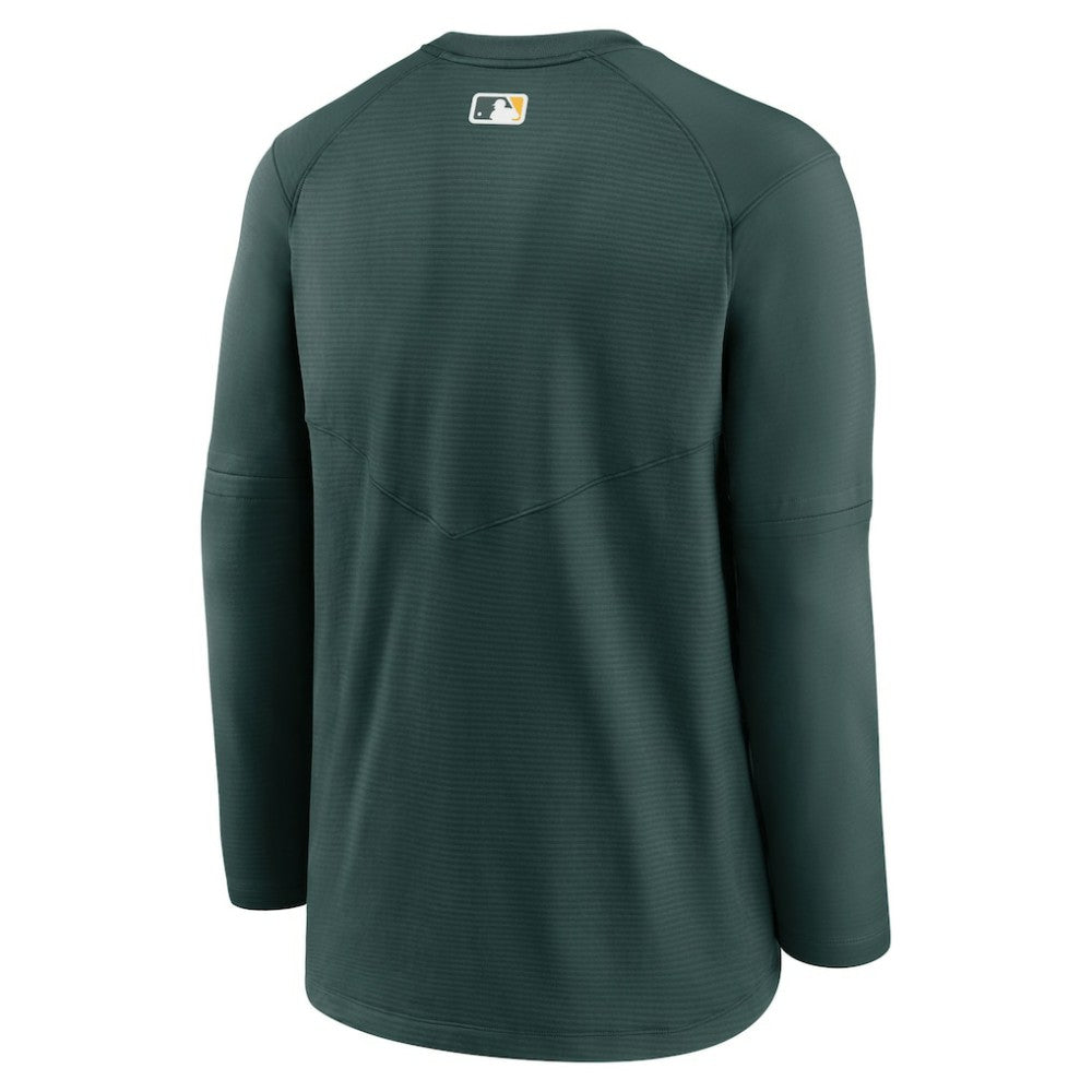 Green Athletics Nike Authentic Collection Logo Performance Long Sleeve T-Shirt