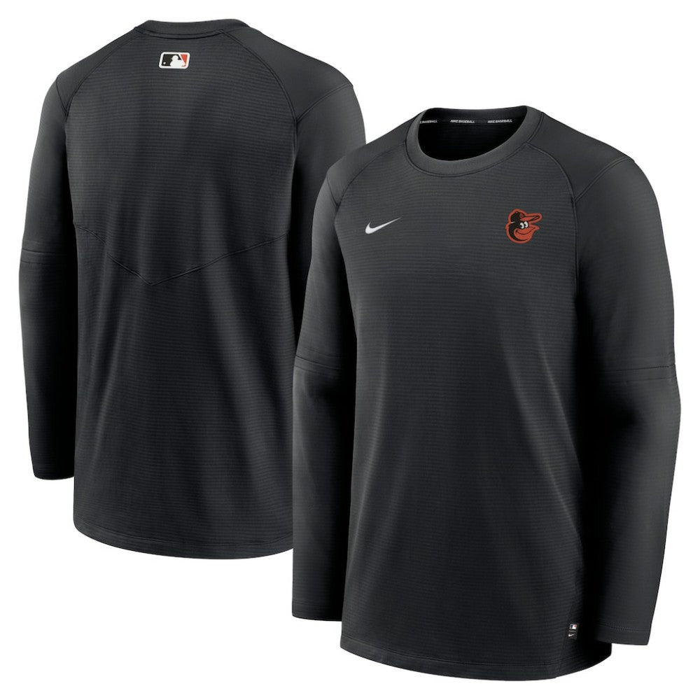 Black Baltimore Orioles Nike Authentic Collection Logo Performance Long Sleeve T-Shirt