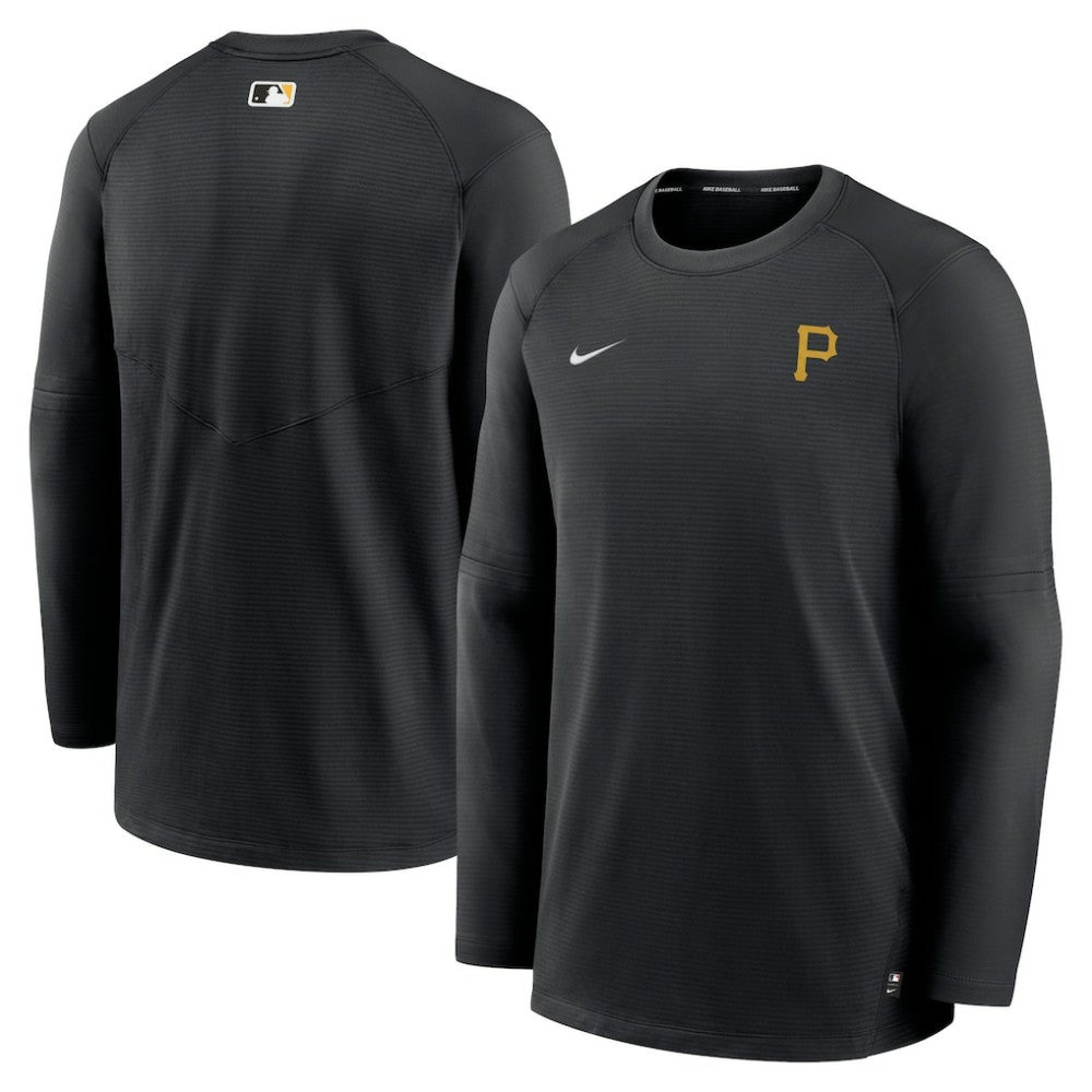 Black Pittsburgh Pirates Nike Authentic Collection Logo Performance Long Sleeve T-Shirt