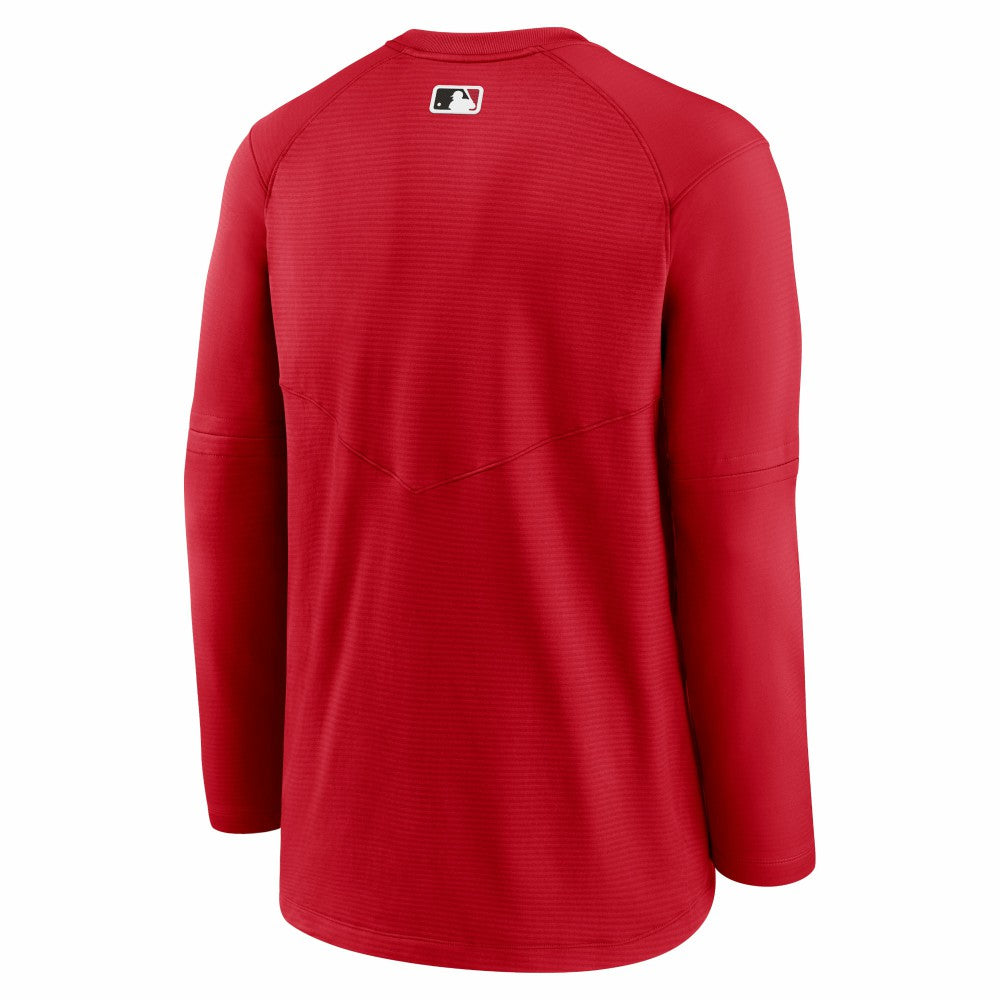 Red Cincinnati Reds Nike Authentic Collection Logo Performance Long Sleeve T-Shirt