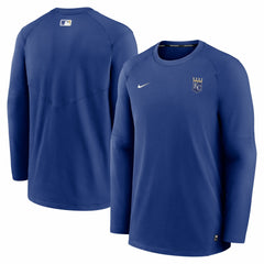 Royal Kansas City Royals Nike Authentic Collection Logo Performance Long Sleeve T-Shirt