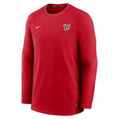 Red Washington Nationals Nike Authentic Collection Logo Performance Long Sleeve T-Shirt