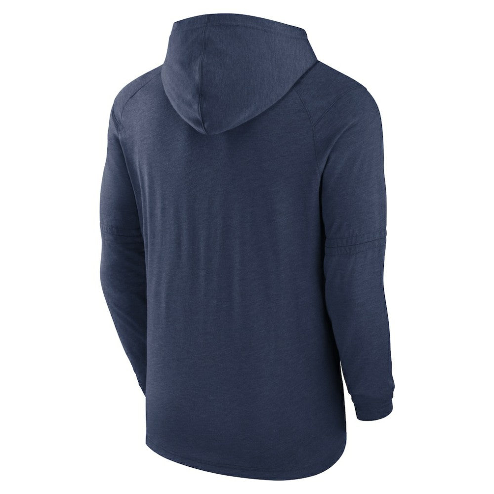 Heather Navy Houston Astros Nike Authentic Collection Lightweight Dri-FIT Hooded Pullover