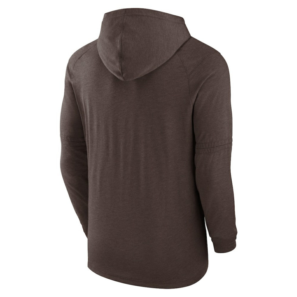 Brown San Diego Padres Nike Authentic Collection Lightweight Dri-FIT Hooded Pullover
