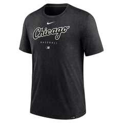 Heather Black Chicago White Sox Nike Authentic Collection Early Work Tri-Blend Performance T-Shirt