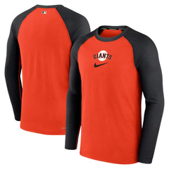 Orange San Francisco Giants Nike Authentic Collection Game Raglan Performance Long Sleeve T-Shirt