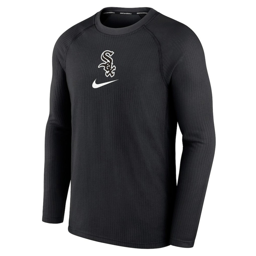 Black Chicago White Sox Nike Authentic Collection Game Raglan Performance Long Sleeve T-Shirt