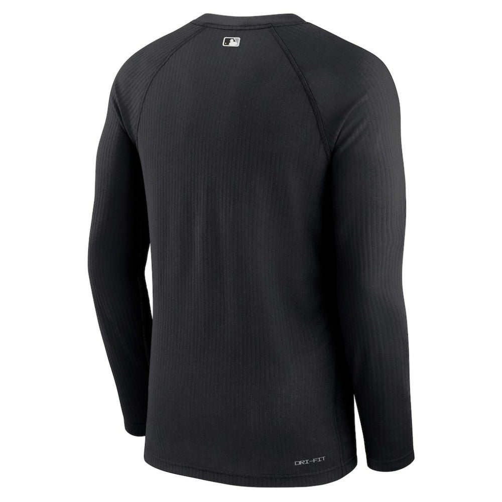 Black Chicago White Sox Nike Authentic Collection Game Raglan Performance Long Sleeve T-Shirt