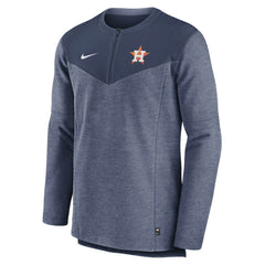 Navy Houston Astros Nike Authentic Collection Game Time Performance Half-Zip Top