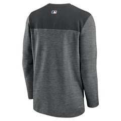Black Miami Marlins Nike Authentic Collection Game Time Performance Half-Zip Top