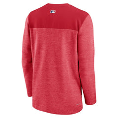 Red Washington Nationals Nike Authentic Collection Game Time Performance Half-Zip Top