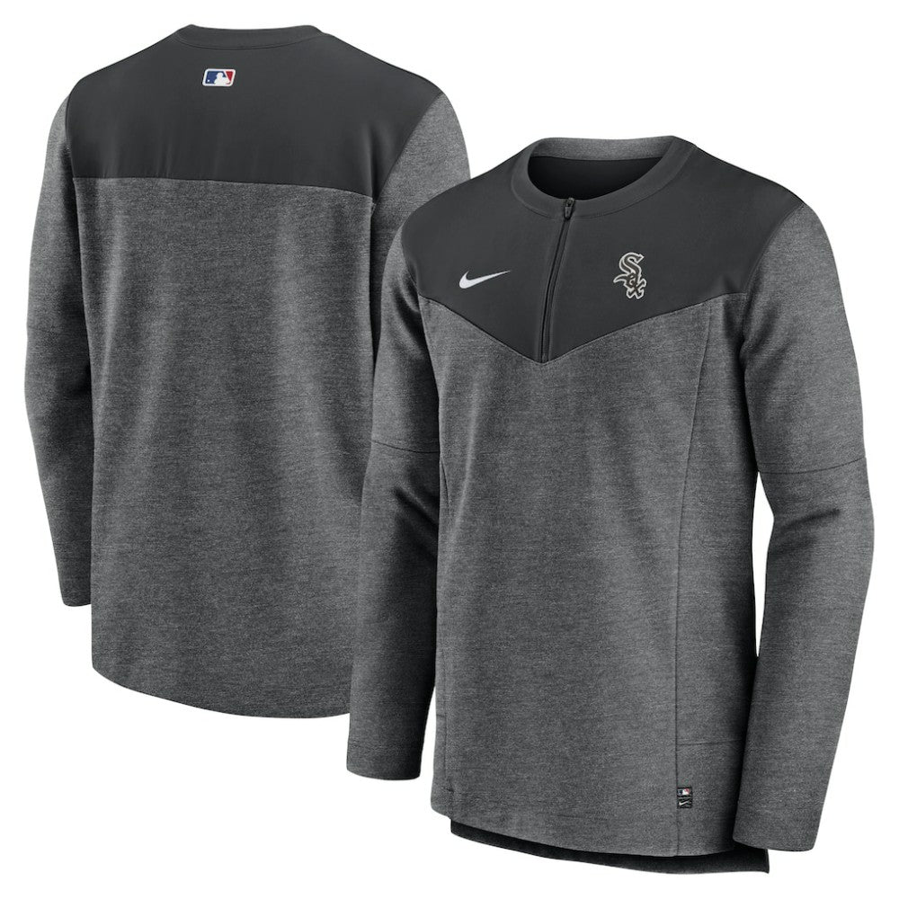 Black Chicago White Sox Nike Authentic Collection Game Time Performance Half-Zip Top