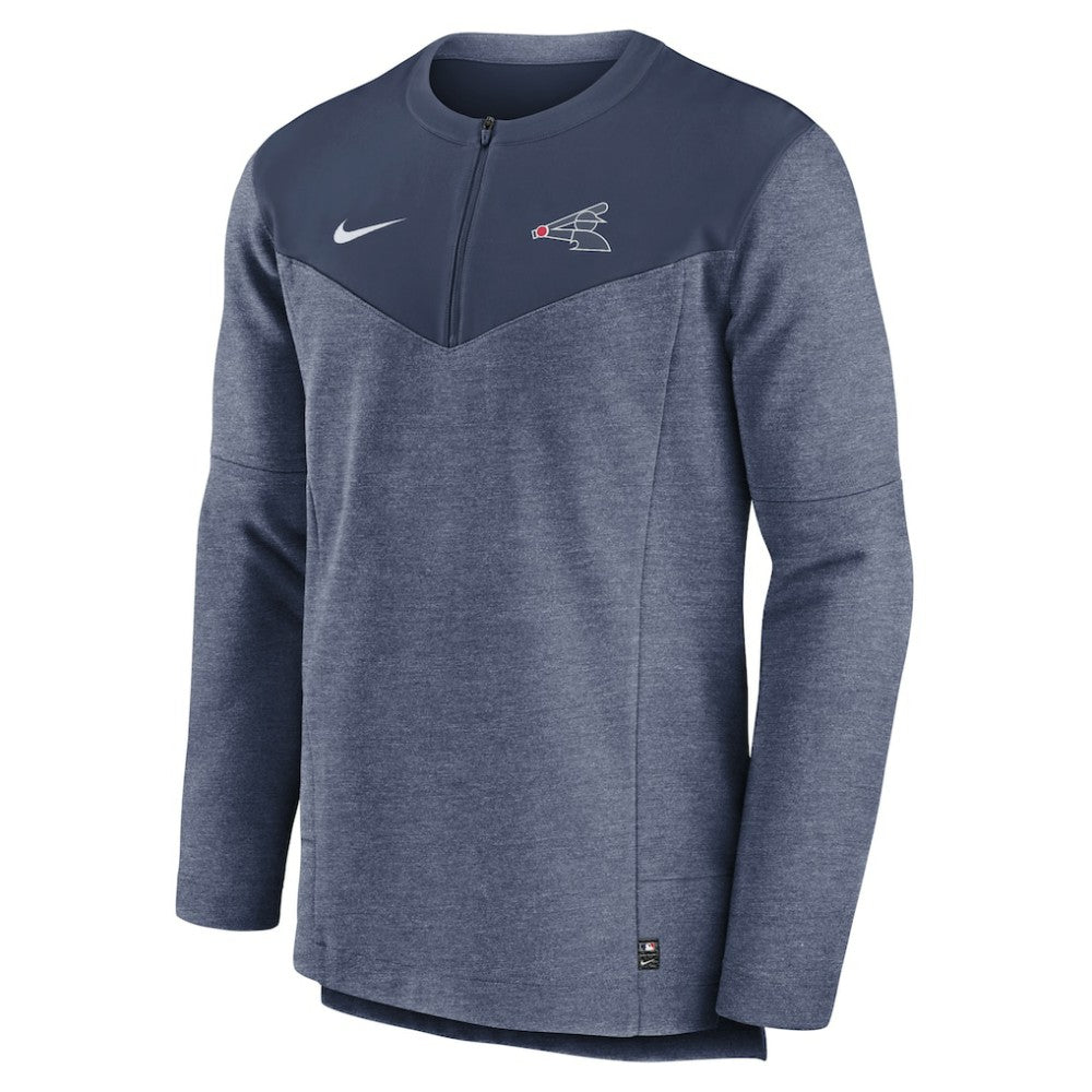 Navy Chicago White Sox Nike Authentic Collection Game Time Performance Half-Zip Top