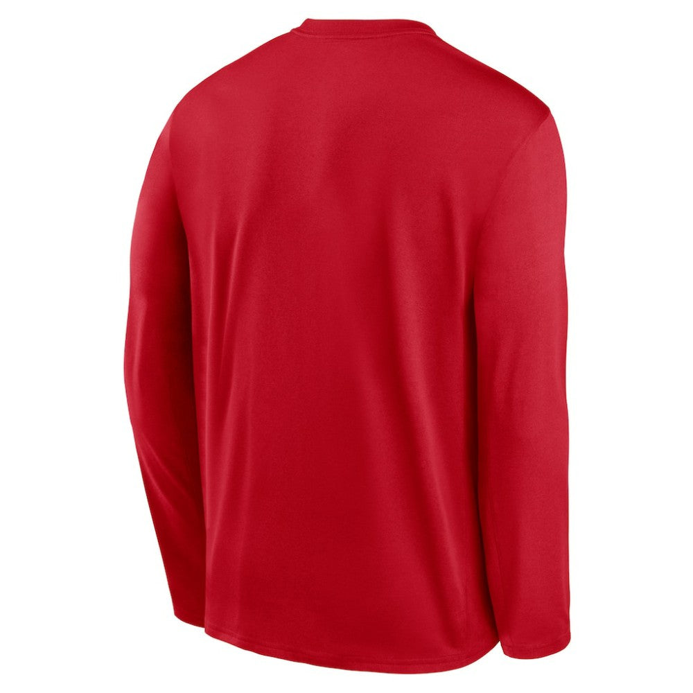 Red Los Angeles Angels Nike Authentic Collection Team Logo Legend Performance Long Sleeve T-Shirt
