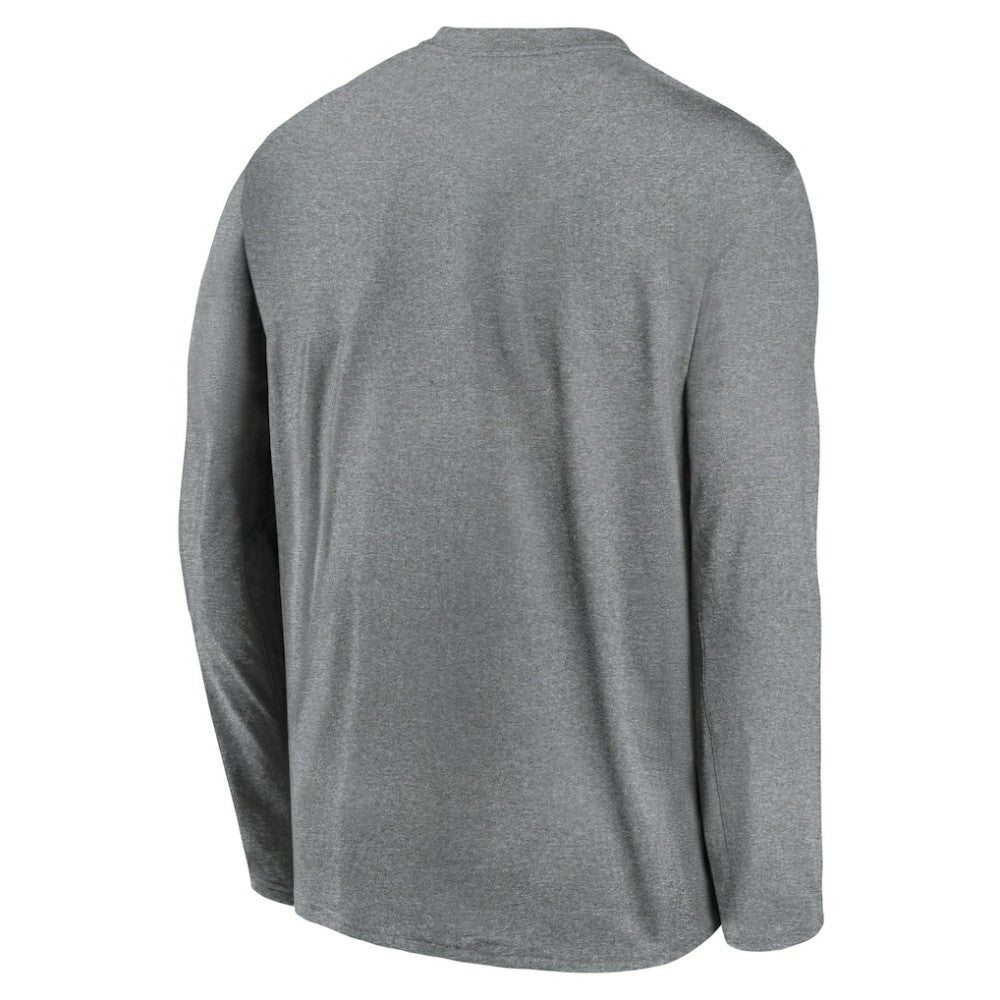 Heather Gray San Francisco Giants Nike Authentic Collection Team Logo Legend Performance Long Sleeve T-Shirt