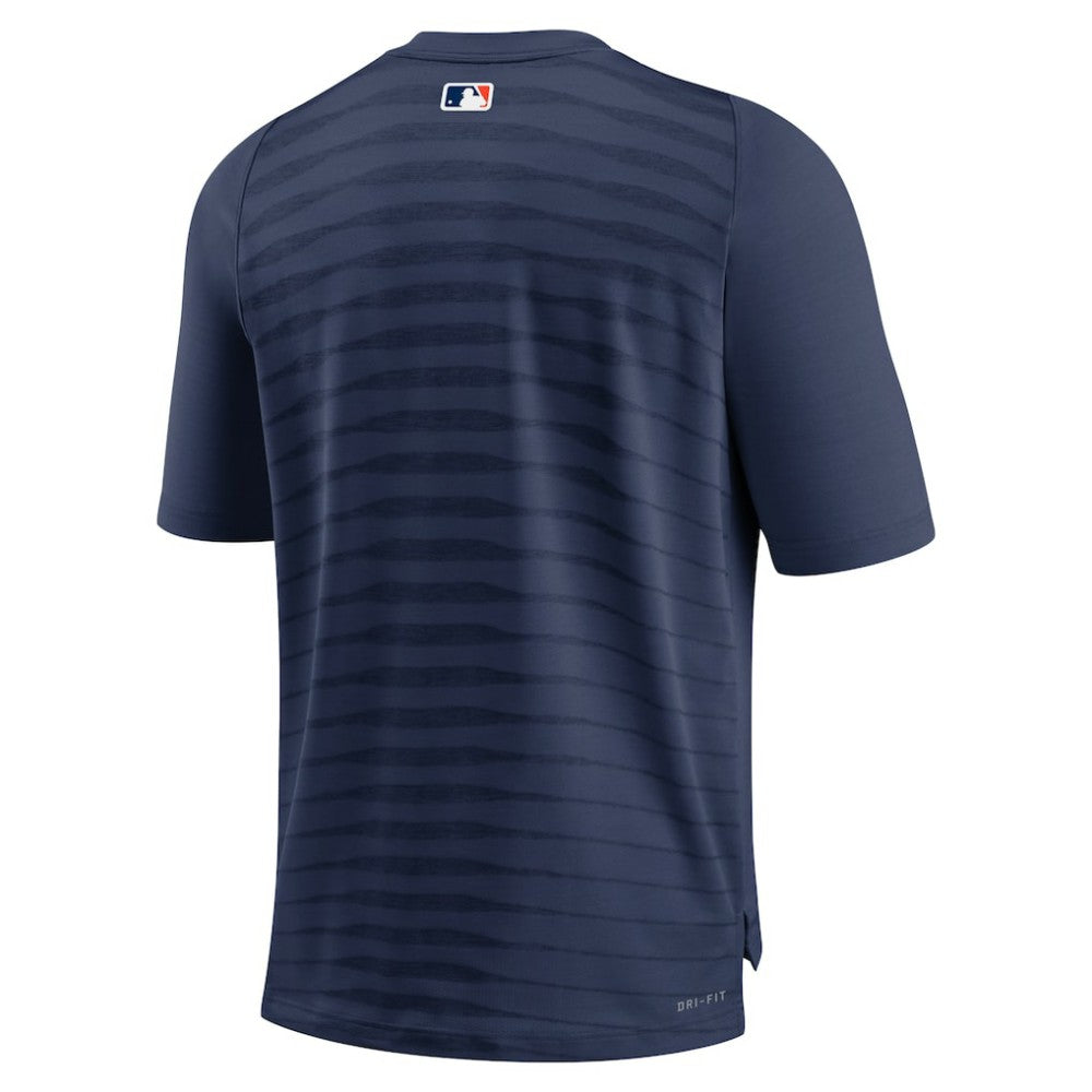 Navy Houston Astros Nike Authentic Collection Pregame Raglan Performance V-Neck T-Shirt