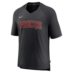 Black Arizona Diamondbacks Nike Authentic Collection Pregame Raglan Performance V-Neck T-Shirt